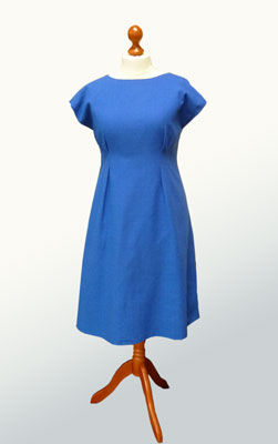 blaues Kleid